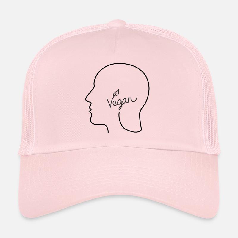 Vegan Head - Trucker Cap - Hellrosa