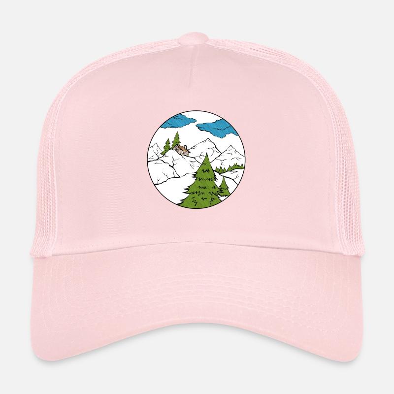Berghütte - Trucker Cap - Hellrosa