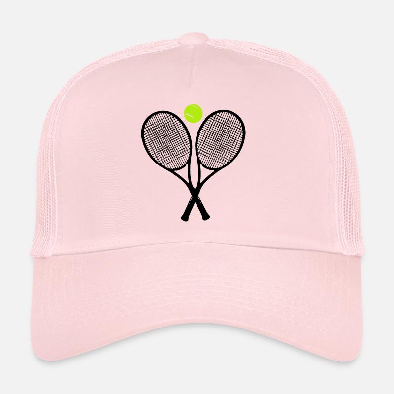 tennis racket - Trucker Cap - pale pink