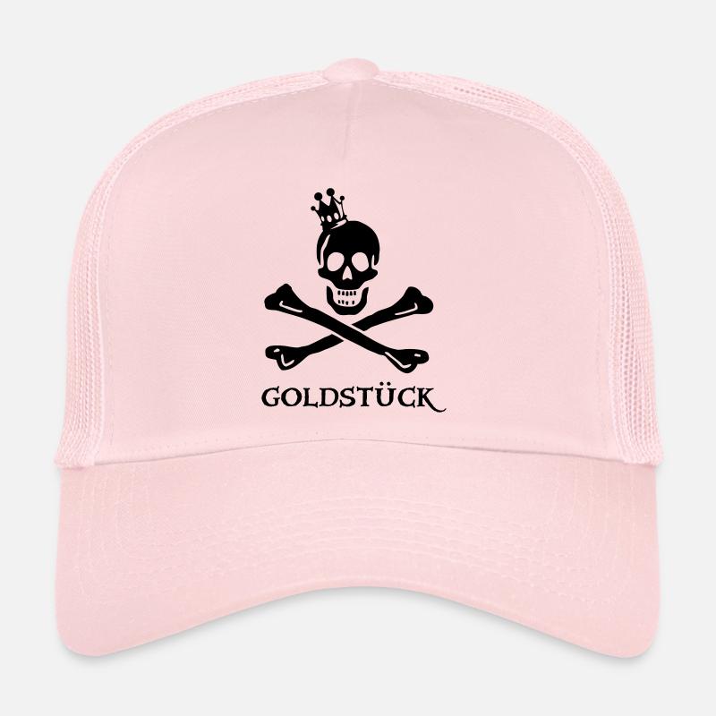 ~ ~ Pièces d'or - Casquette trucker  - rose pâle