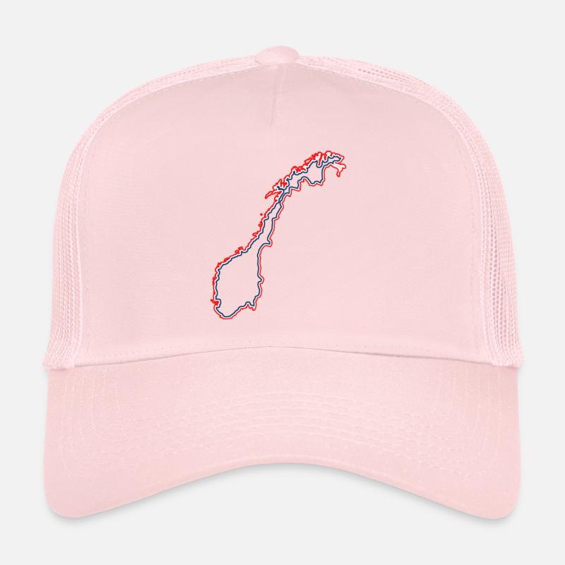 Norwegen - Trucker Cap - Hellrosa