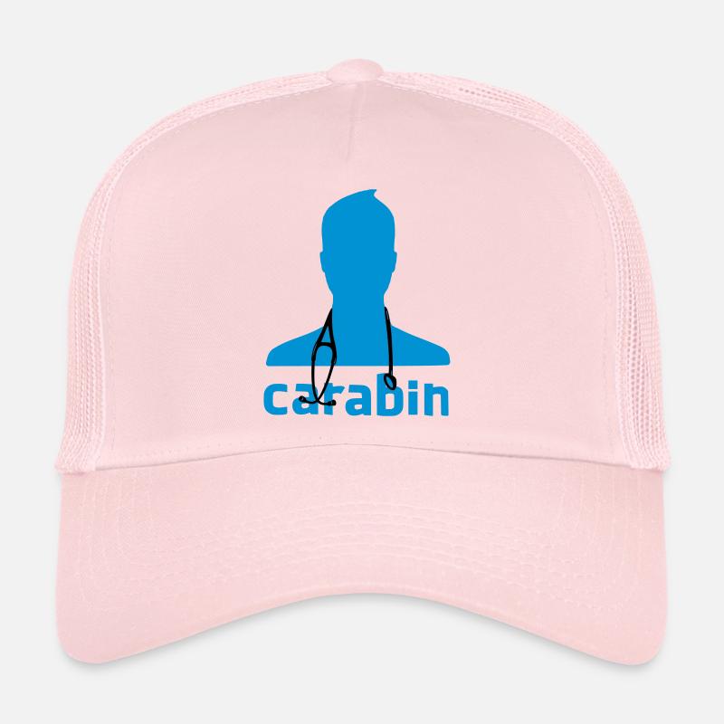 Carabin - Casquette trucker  - rose pâle