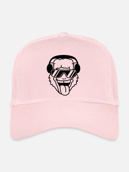Cool Monkey - Trucker Cap - pale pink - Front