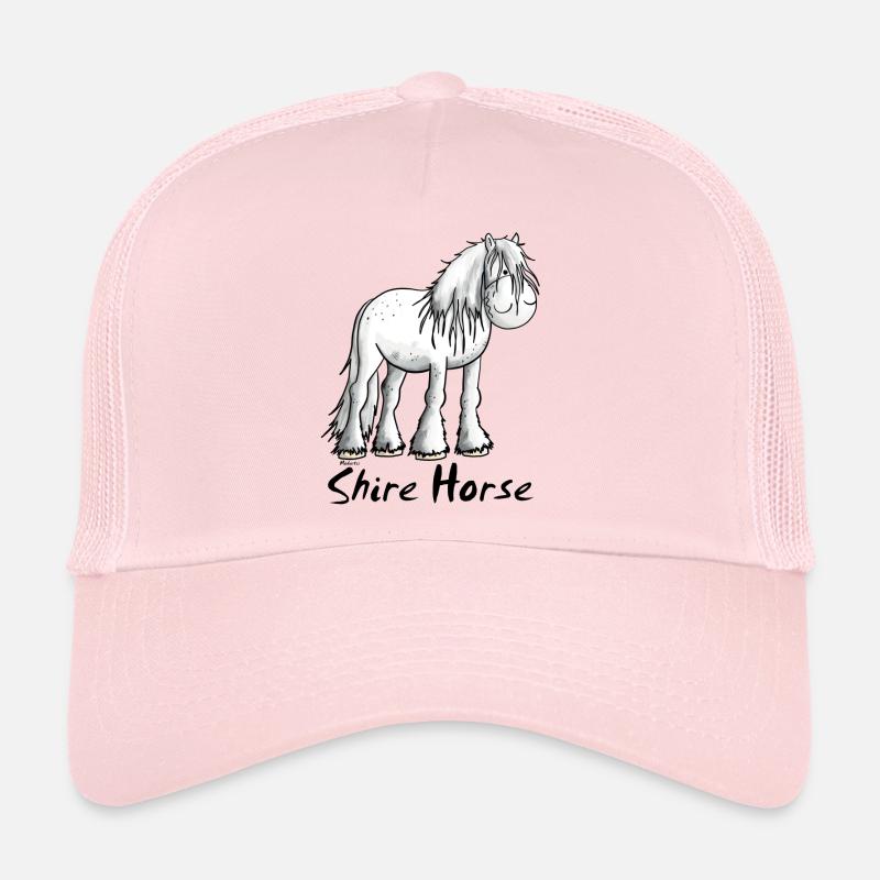 Blanc Cheval de Shire Casquette trucker 