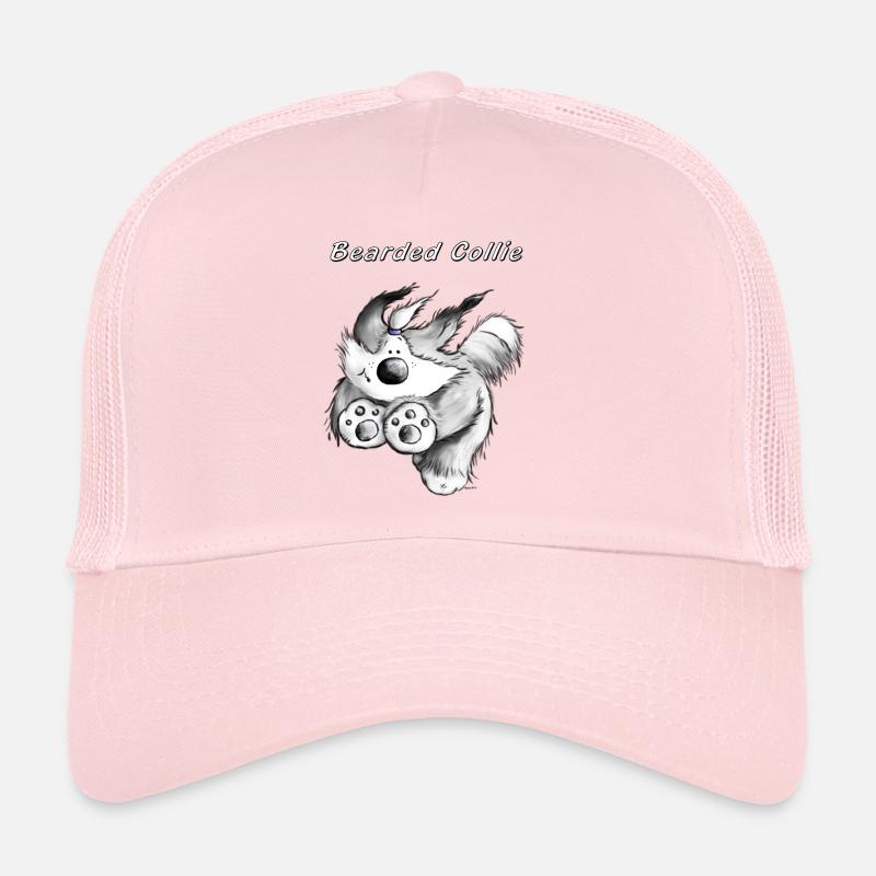 Courir Bearded Collie. Casquette trucker 