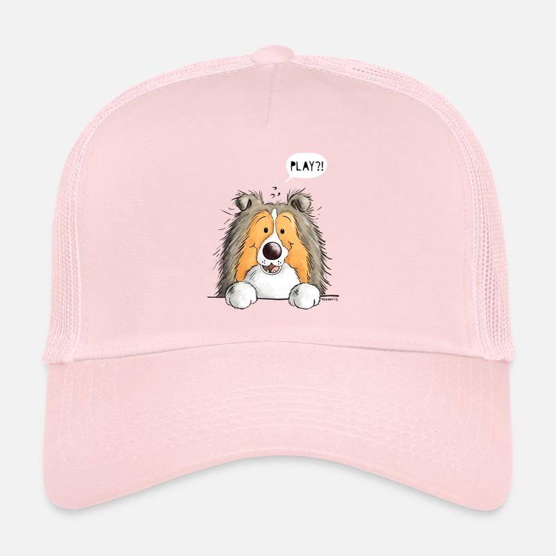 Sheltie denkt sich Play - Trucker Cap - Hellrosa