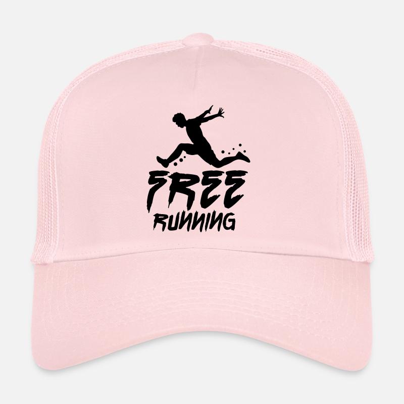 free running - Trucker Cap - pale pink