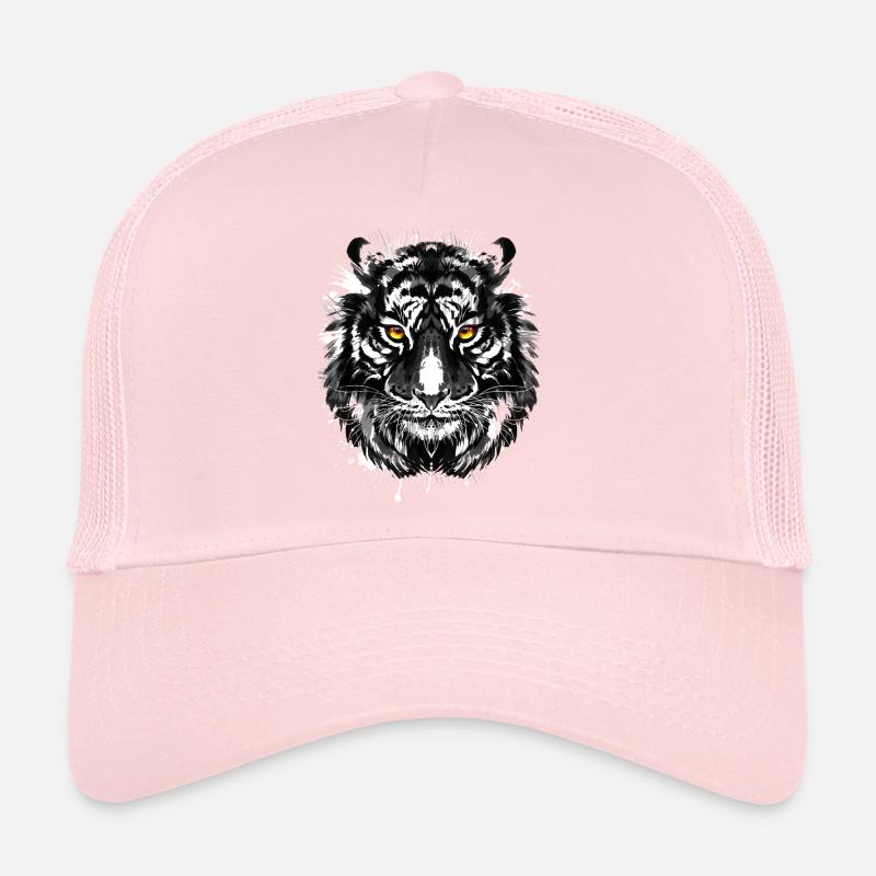 Retro Tiger - Cat - Beautiful Eyes Trucker Cap