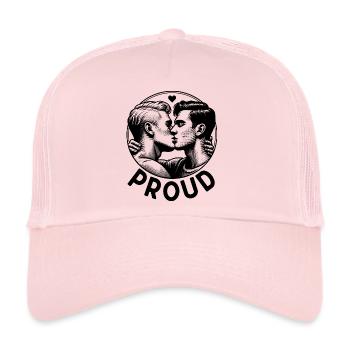 Proud - Casquette trucker  - rose pâle - Devant