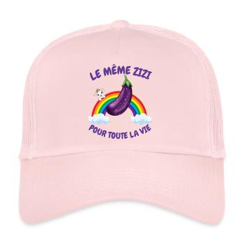 Team Mariée, EVJF, Cadeau Future Mariée - Casquette trucker  - rose pâle - Devant
