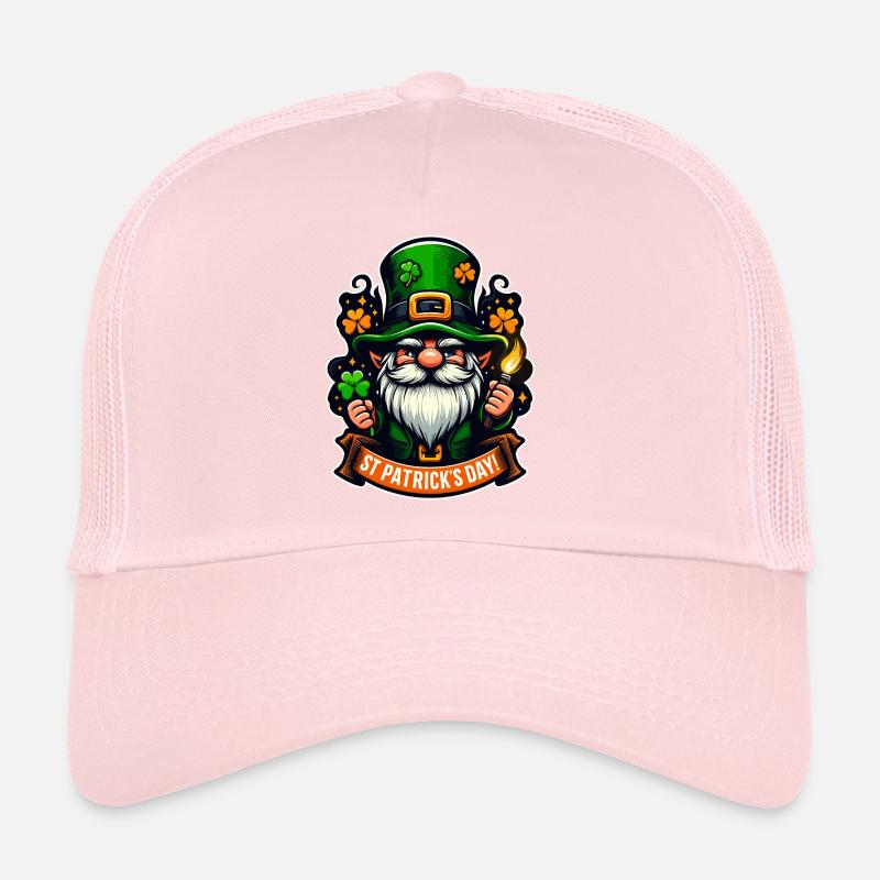 Lucky Gnome - Leprechaun de la Saint-Patrick Casquette trucker 