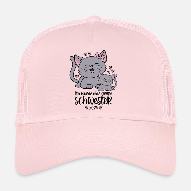Große Schwester 2026 Kätzchen Katze Katzen Kinder Trucker Cap