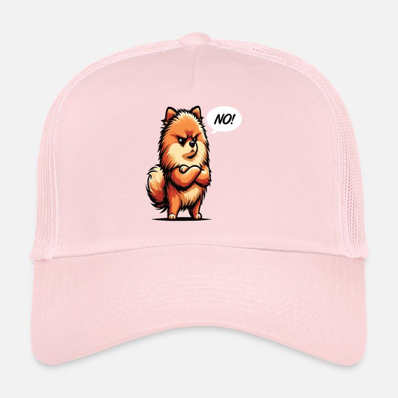 No Pomeranian Dwarf Spitz Dwarf Spitz Holder Spitz Trucker Cap