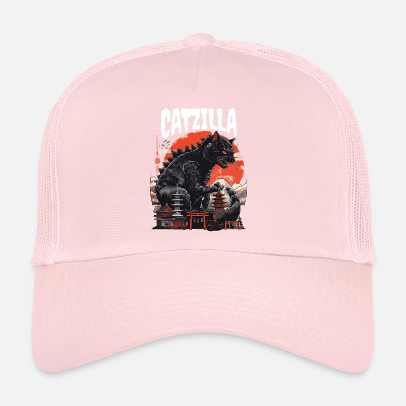 Catzilla japanische Katze Trucker Cap