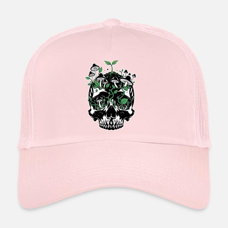 Crâne de champignon La nature reprend tout Casquette trucker 