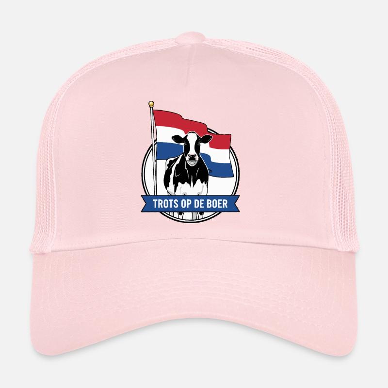 Stolz auf die Bauernkuh - Trucker Cap - Hellrosa