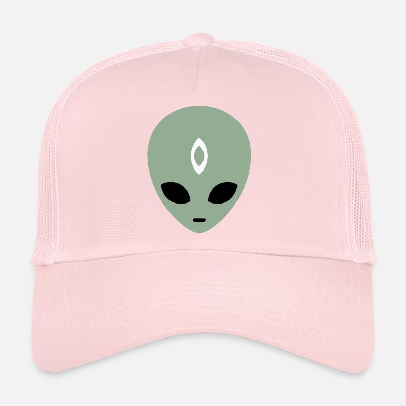 Tête d’extraterrestre Troisième Œil (trois couleurs) Casquette trucker 