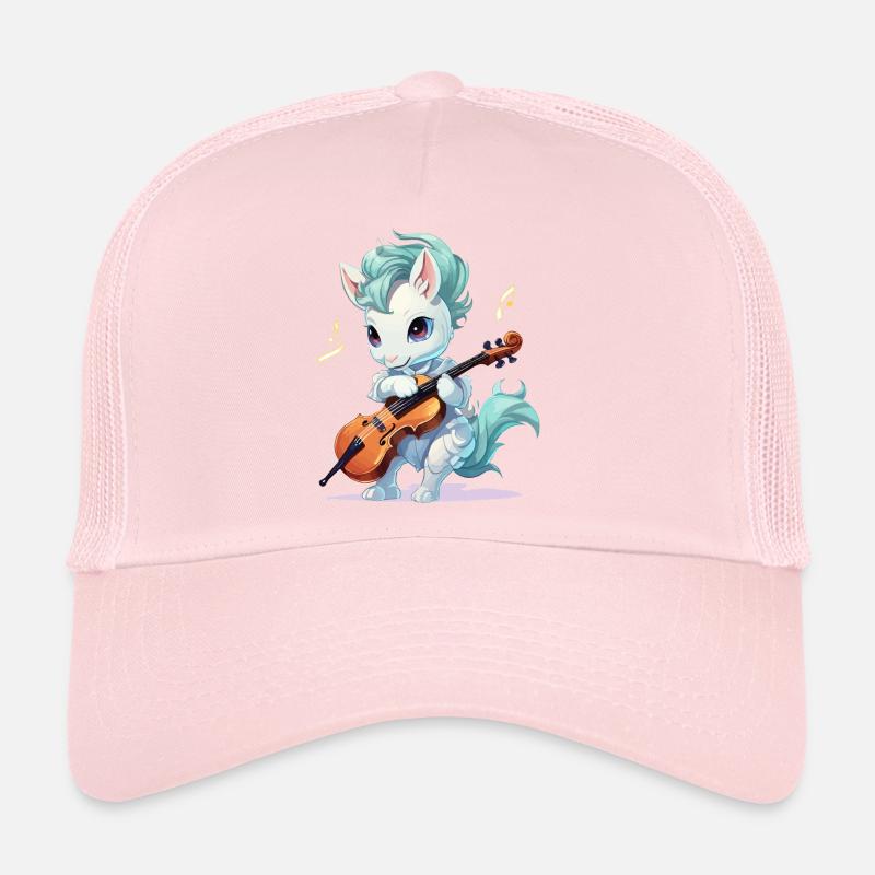 Musical pony with violin Trucker Cap