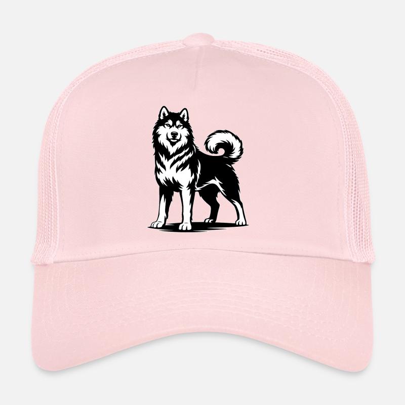 Malamute d’Alaska dans une pose fière Casquette trucker 