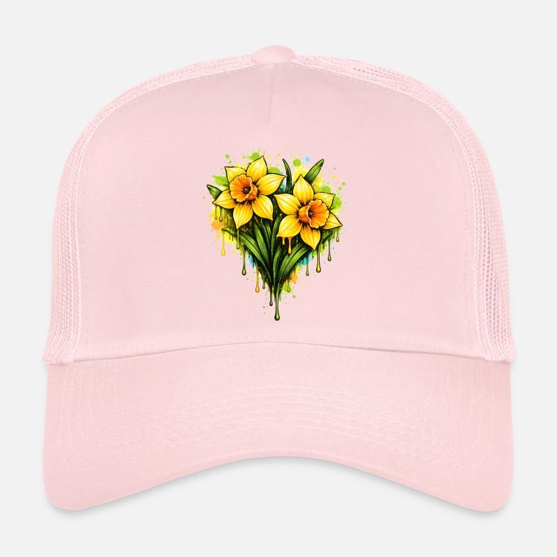 Jonquilles dans le style graffiti Casquette trucker 