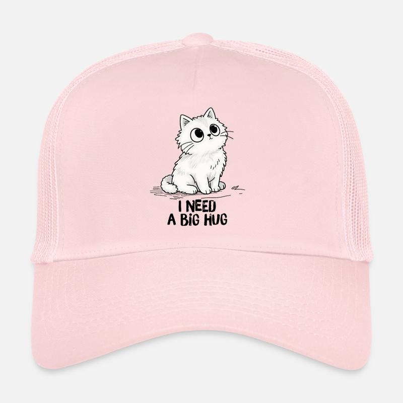 Chat yeux ronds, I need a big hug Casquette trucker 