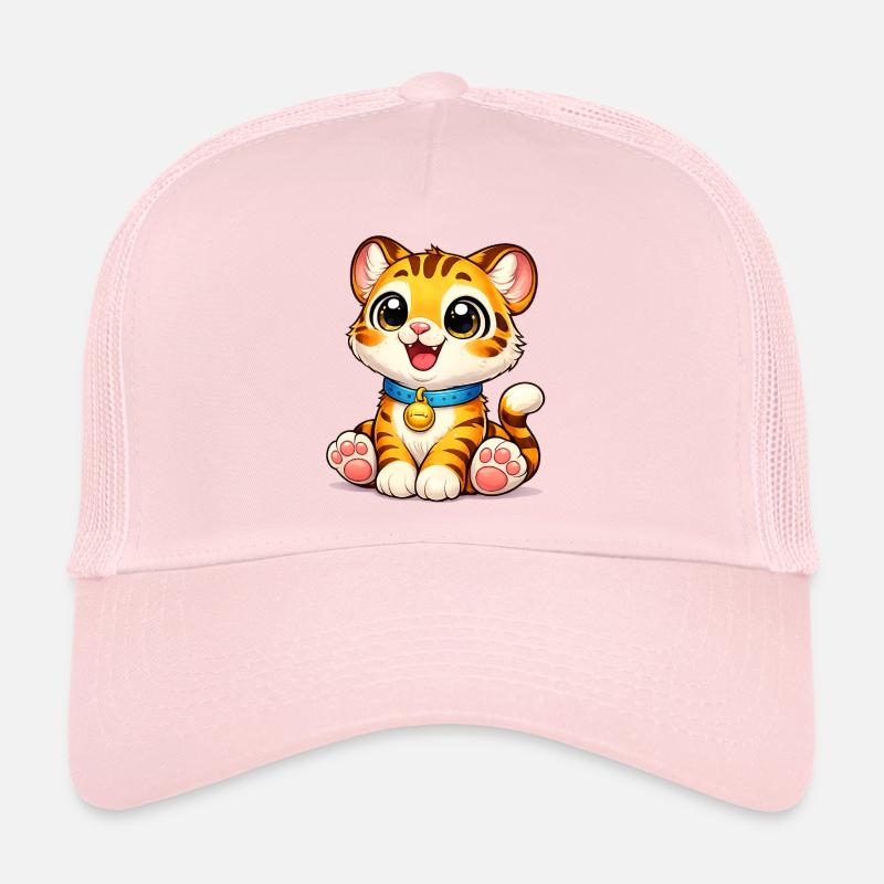 Kätzchen-Tiger mit Glöckchen Trucker Cap