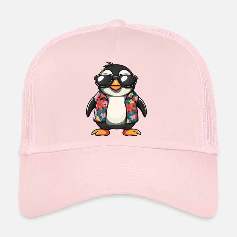 Pinguin Comic Urlaub Trucker Cap