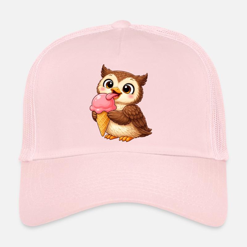 Süße Eule mit Eiskrone Sommer Cartoon König  Trucker Cap