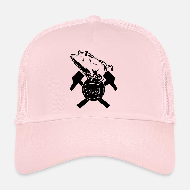 CS SEDAN BLASON BLANC - Casquette trucker  - rose pâle
