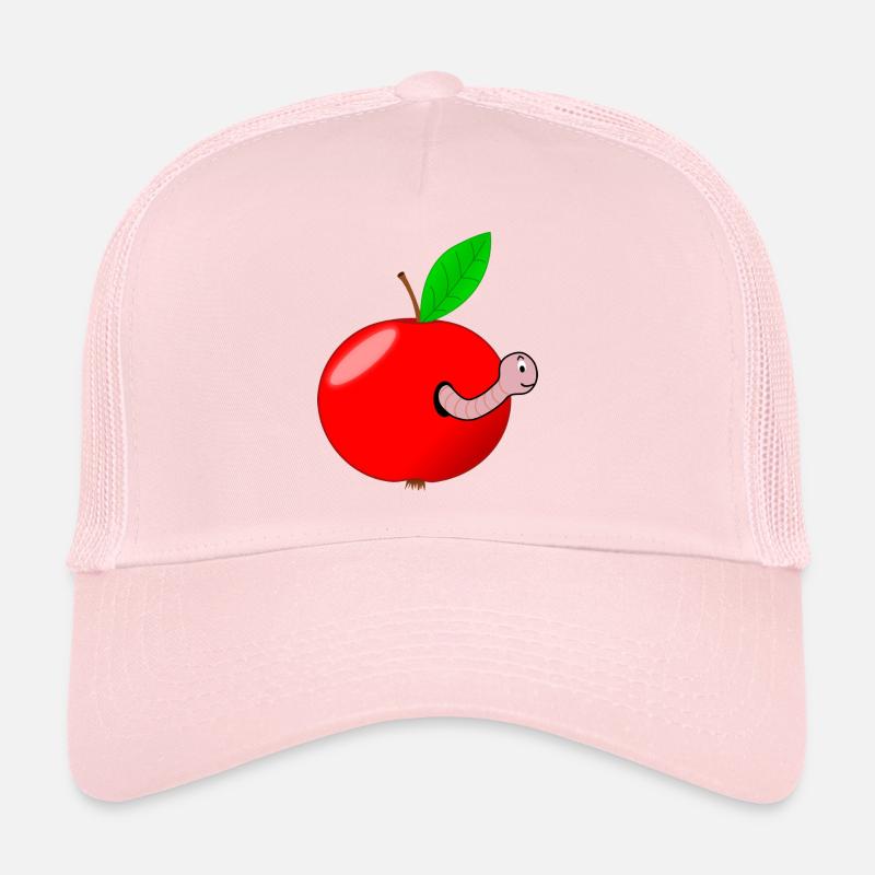 Wurm Apfel - Trucker Cap - Hellrosa