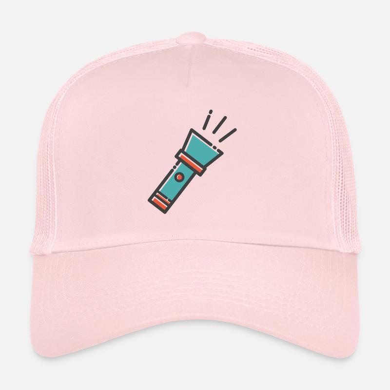 flashlight - Trucker Cap - pale pink