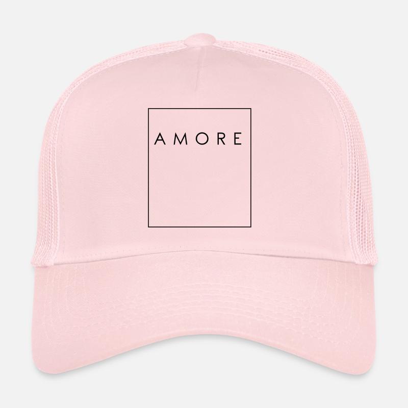 AMORE - Liebe - Trucker Cap - Hellrosa