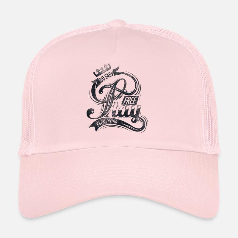 Bleib frei - Trucker Cap - Hellrosa