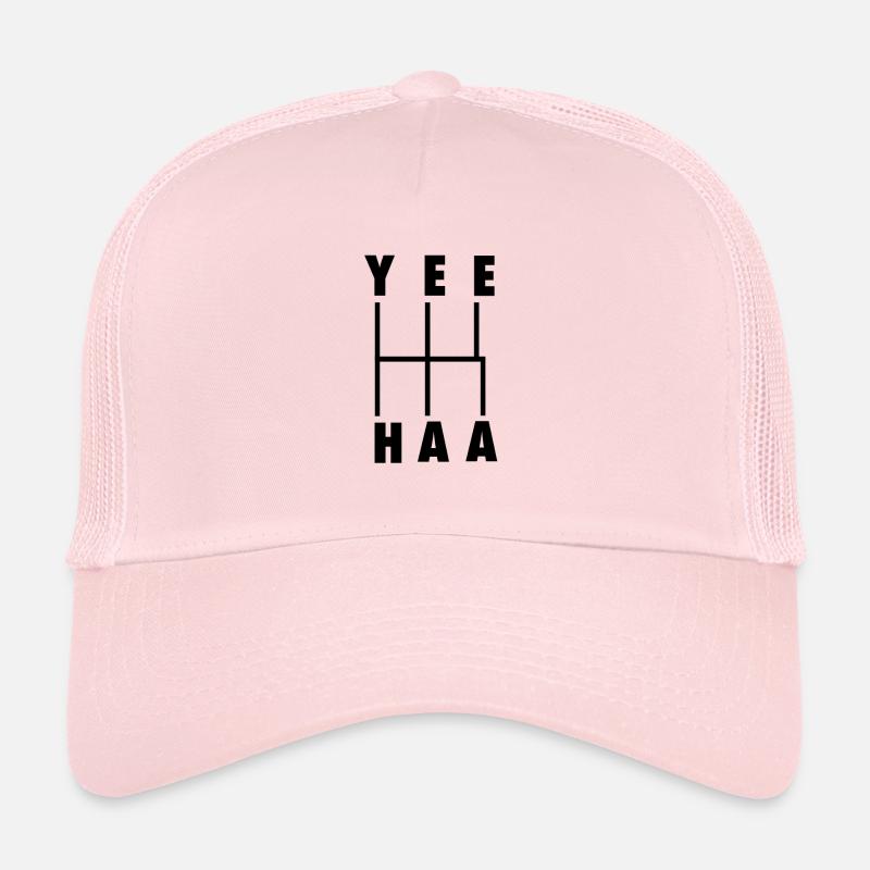 YeeHaa! Schéma de changement de vitesse manuel noir Casquette trucker 