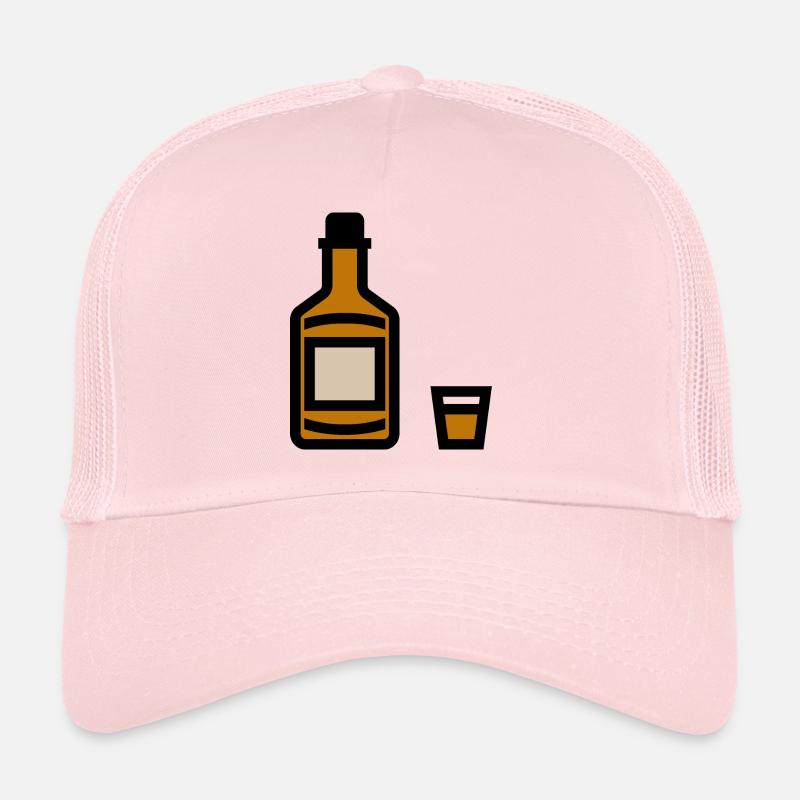 Bouteille de whisky, bouteille de whisky Casquette trucker 