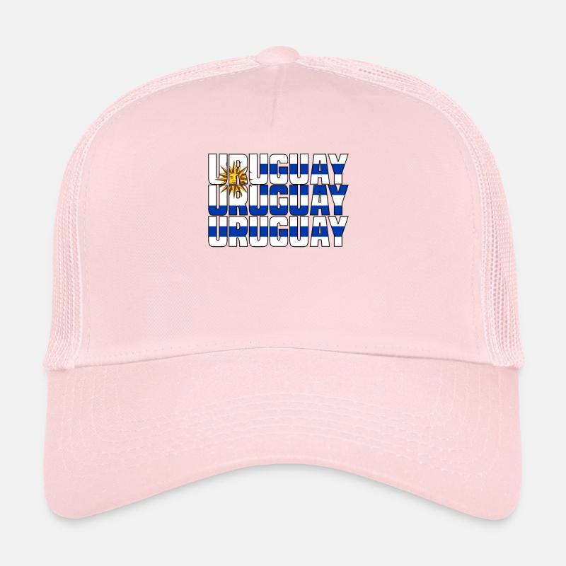 URUGUAY dans BANNIÈRE DE FLAG DE COULEUR DE PAYS Casquette trucker 