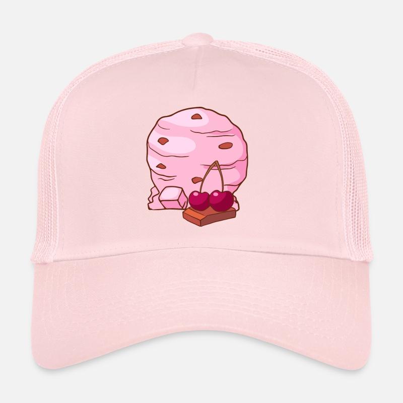 Crème glacée à la cerise Crème glacée à la crème glacée Casquette trucker 