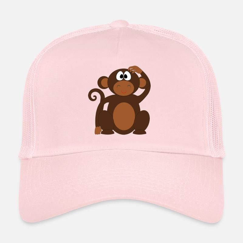 singe - Casquette trucker  - rose pâle