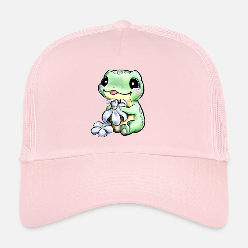 Süßer Gänseblümchen Frosch - Trucker Cap - Hellrosa