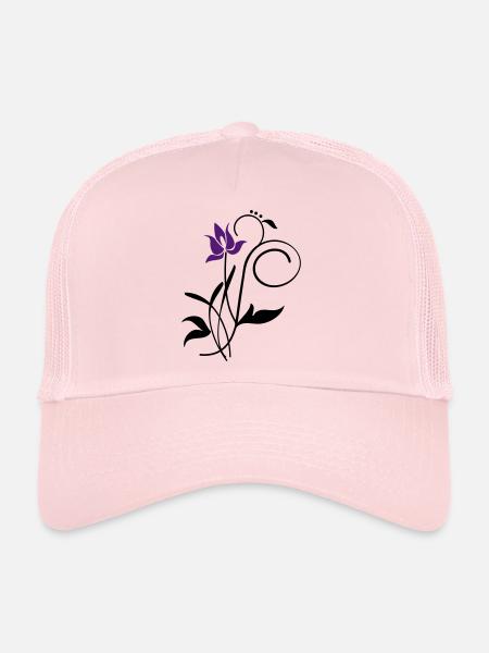 Orchidee / orchid (2c) - Trucker Cap - pale pink - Front