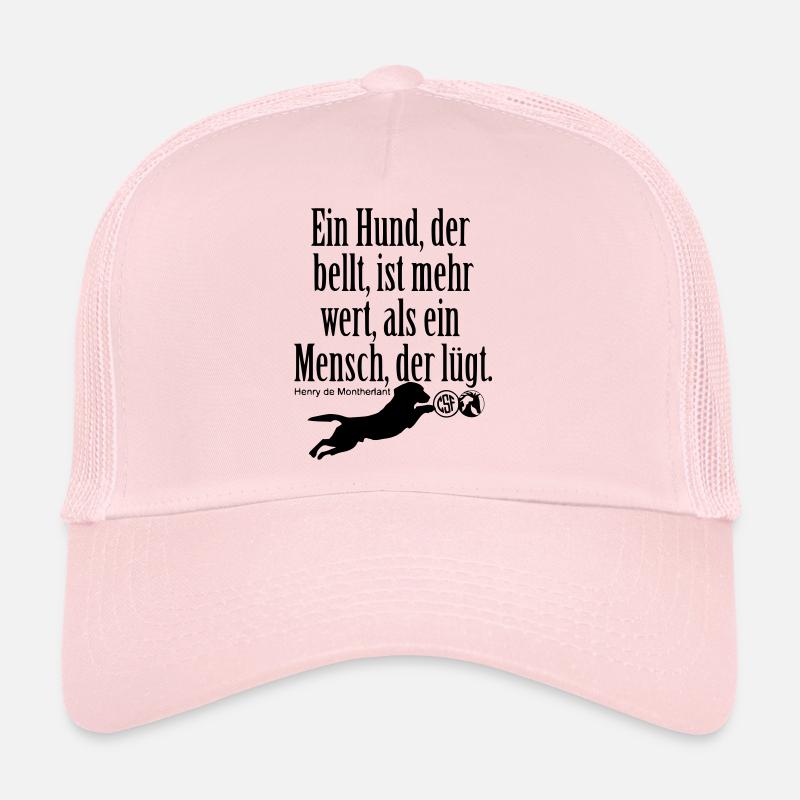 Ein Hund der bellt ... - Trucker Cap - Hellrosa