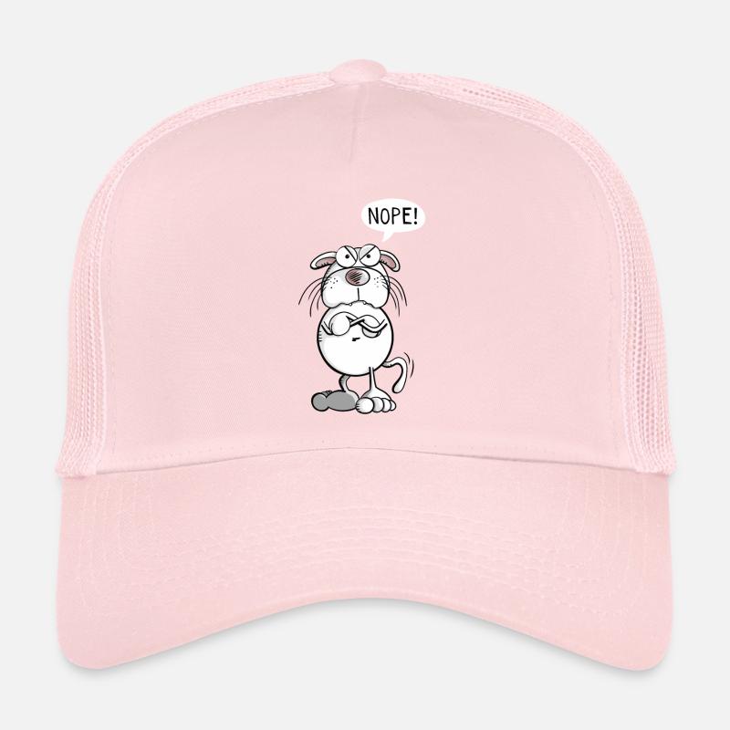 Coole Nope Katze I Lustiges Katzen Comic I Nein Trucker Cap