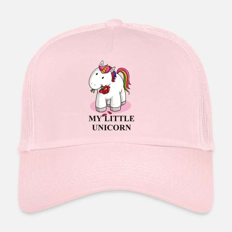 Licorne câline avec couronne de fleurs Casquette trucker 