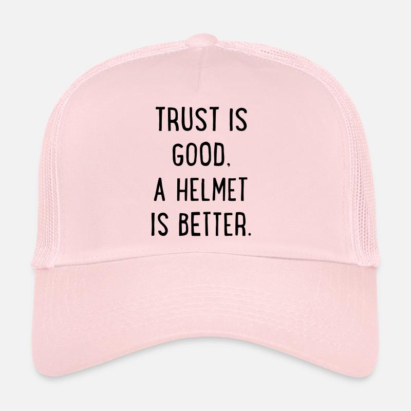Casque d’équitation - Casquette trucker  - rose pâle