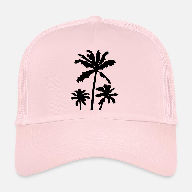 Coucher de soleil Palm Silhouette Casquette trucker 
