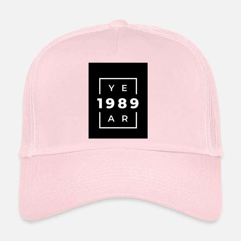 Design typographique année 1989 Casquette trucker 