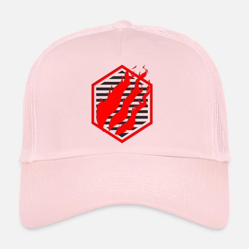 Fire Merch Red Trucker Cap