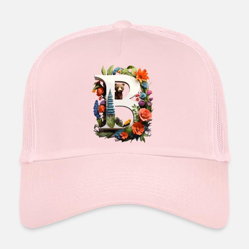 Frühlingsbauernhof Bär mit Blumen Trucker Cap