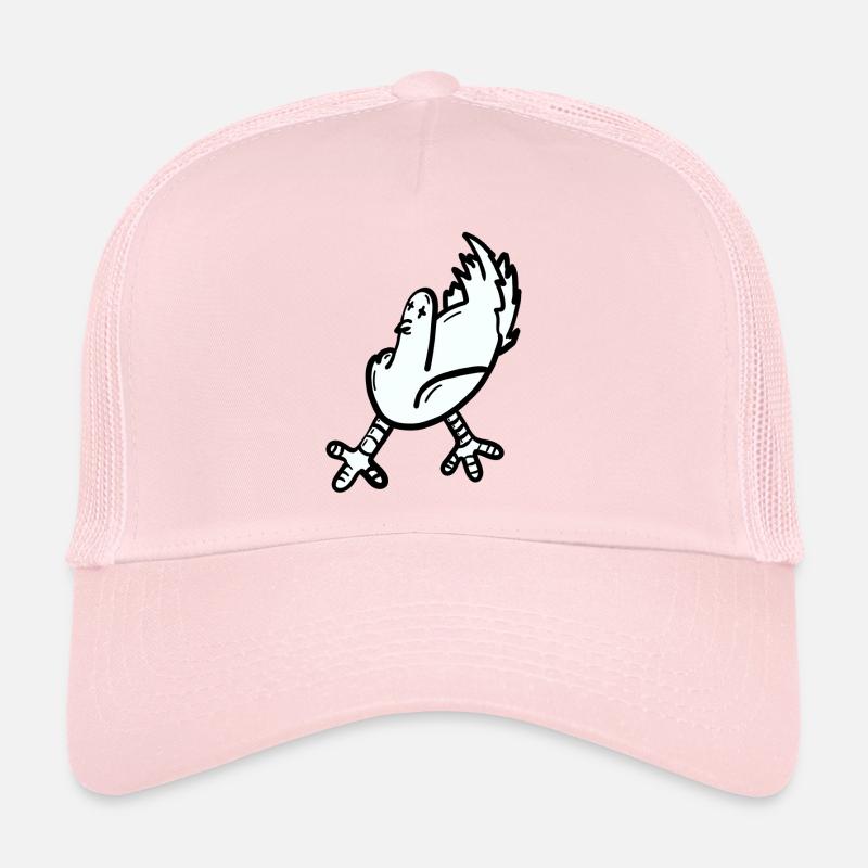 Imprimé poulet dessin animé expressif Casquette trucker 