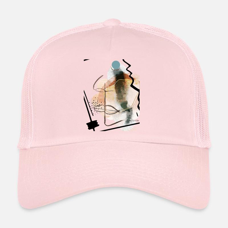 Abstraktes Aquarell Erdtöne Trucker Cap
